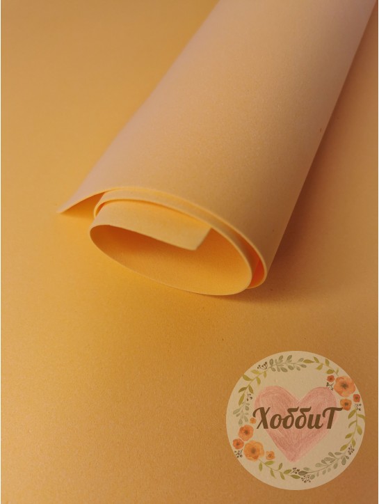 Фоамиран Китай 1мм., 49*49см. (оранжевый №06)